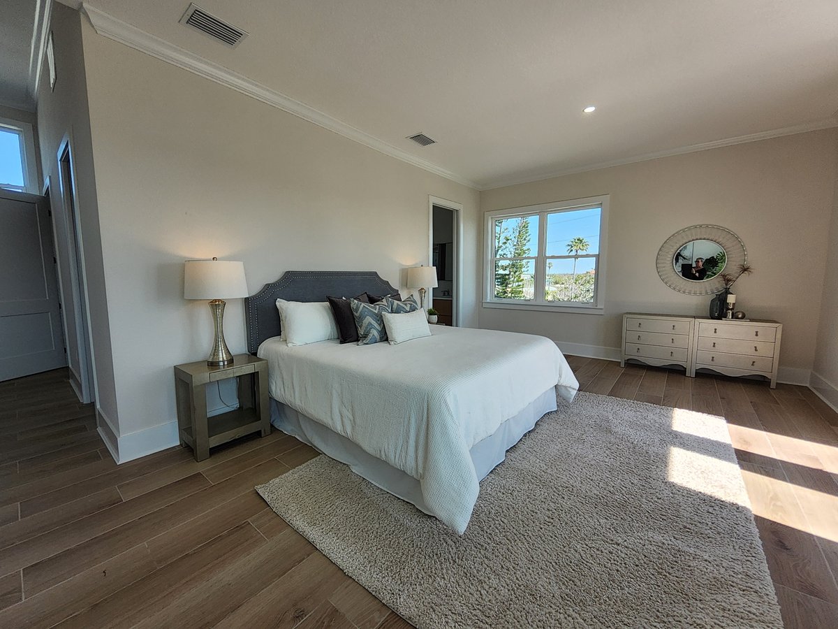 Madeira Beach Townhome luxury master bedroom